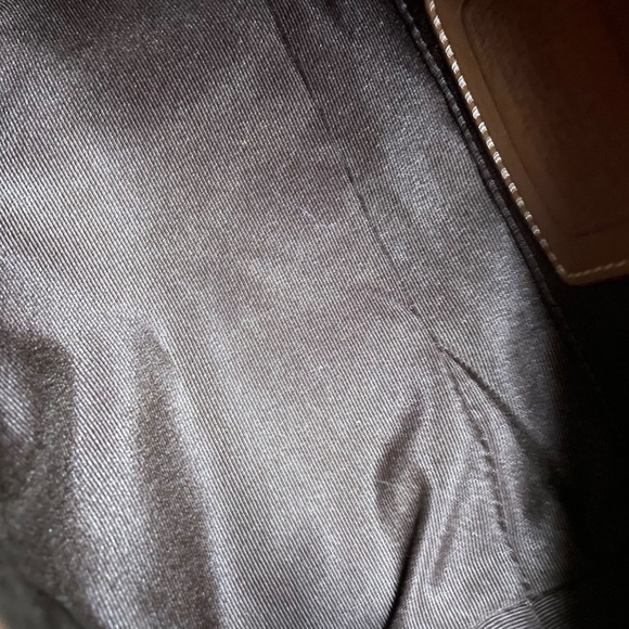 Coach Vintage Optic Signature Jacquard Tan Brown Designer Handbag - Picture 4 of 11